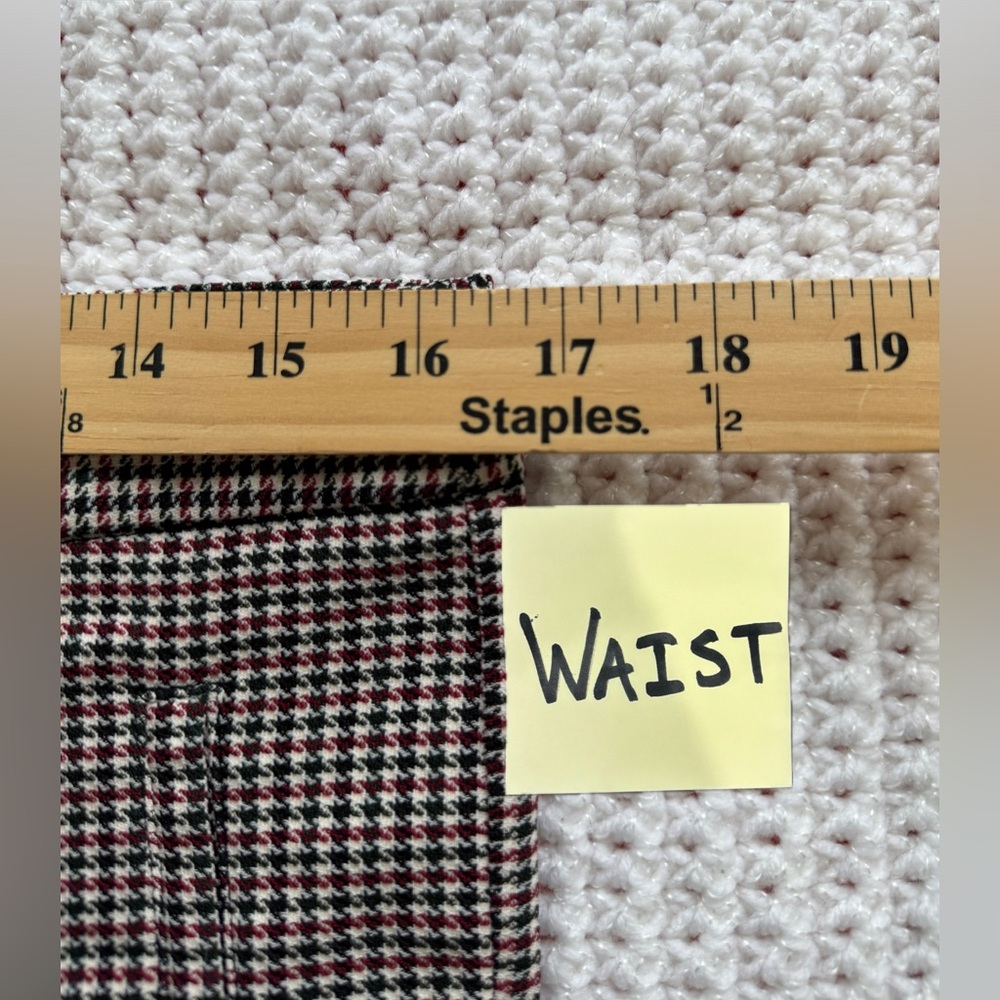Zara Women's Houndstooth Ankle Pants Size XL - Picture 8 of 10